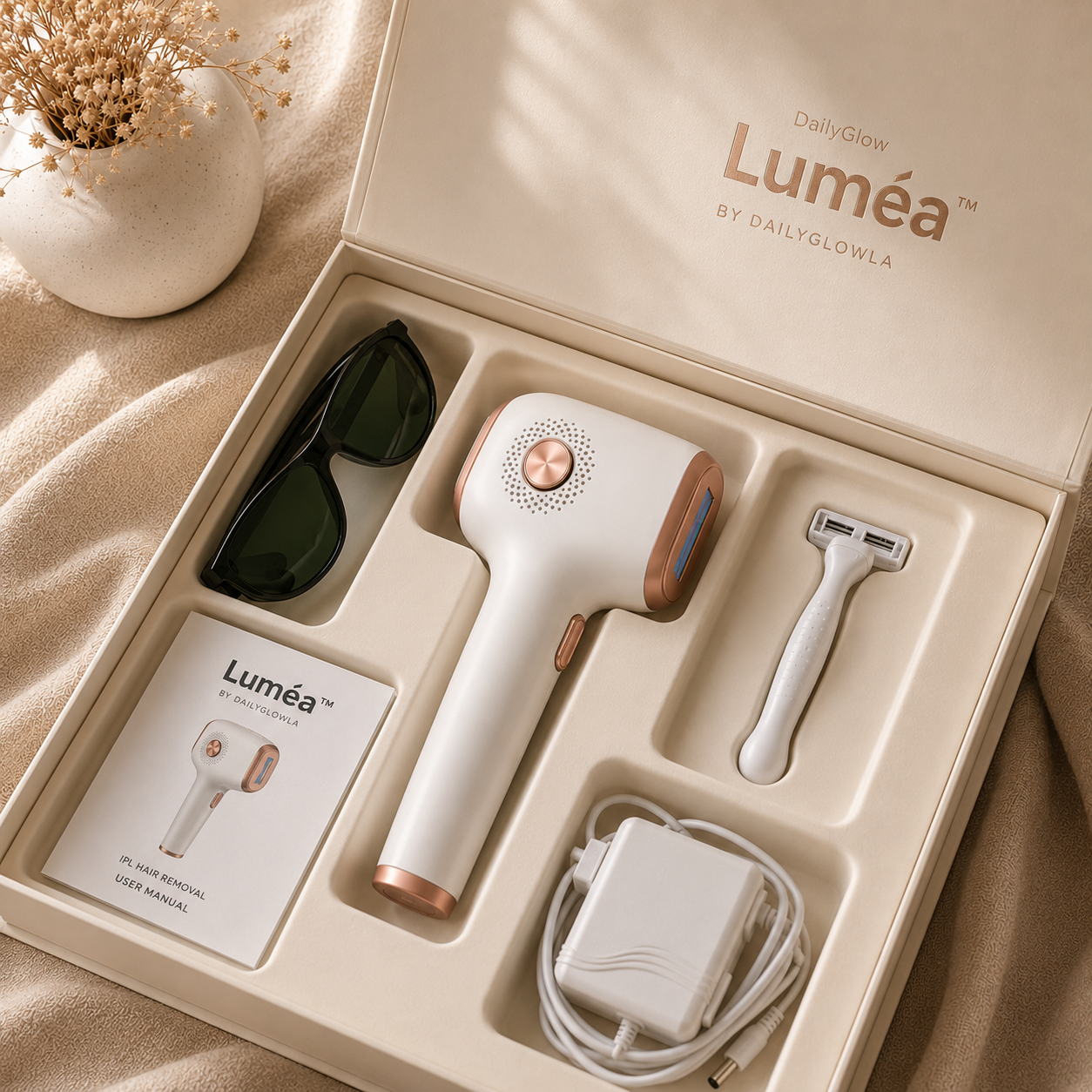 INNZA Hair Removal with Ice Cooling Care Function for Women Permanent,999,999 Flashes Painless IPL Hair Remover Device